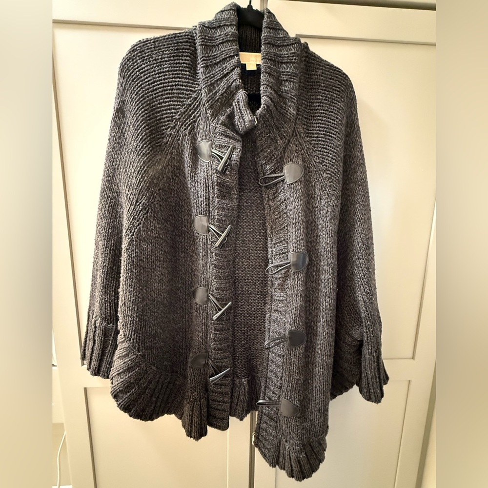 Michael Kors Charcoal Sweater with Toggle Details